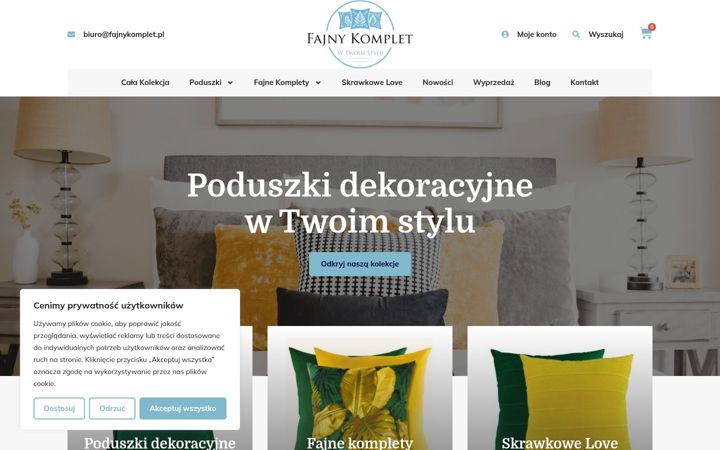 Screenshot of fajnykomplet.pl