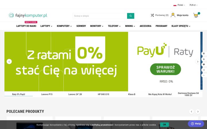 Screenshot of fajnykomputer.pl