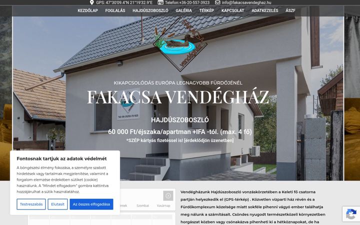 Screenshot of fakacsavendeghaz.hu