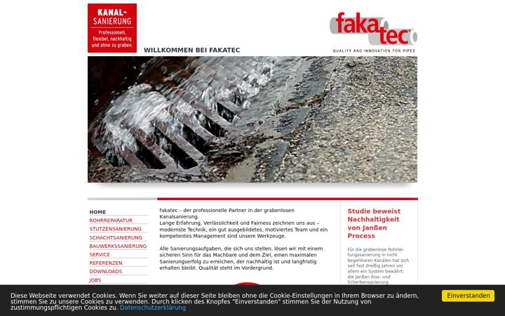 Screenshot of fakatec.de