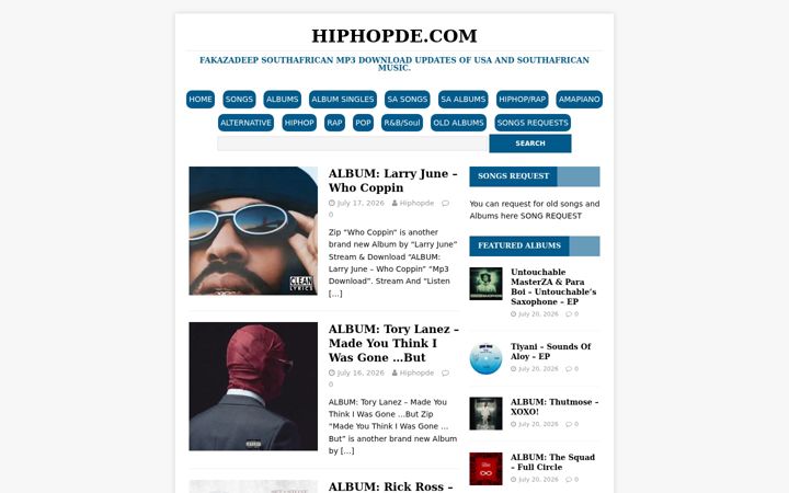Screenshot of fakazadeep.com
