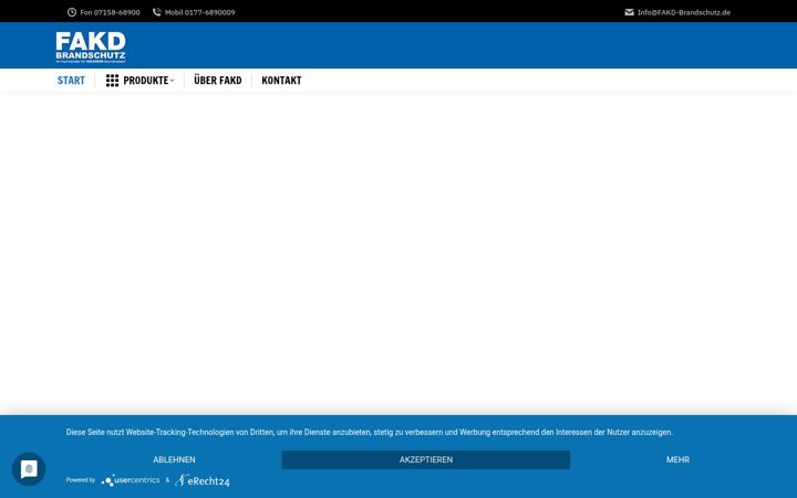 Screenshot of fakd-brandschutz.com