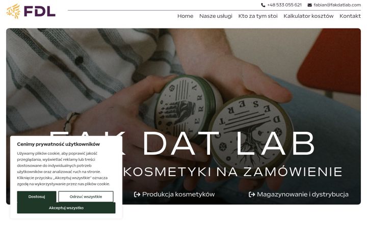 Screenshot of fakdatlab.com