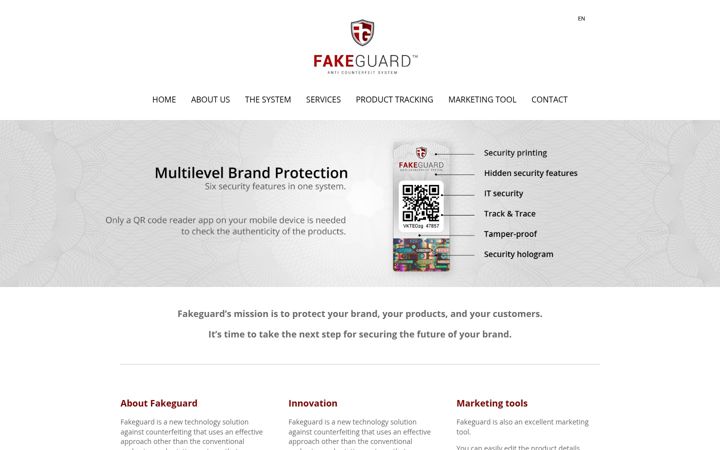 Snímek obrazovky fakeguard.net