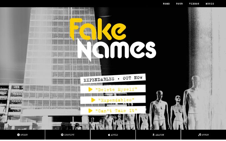 Screenshot of fakenamesofficial.com