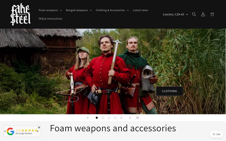 Screenshot of fakesteel.cz