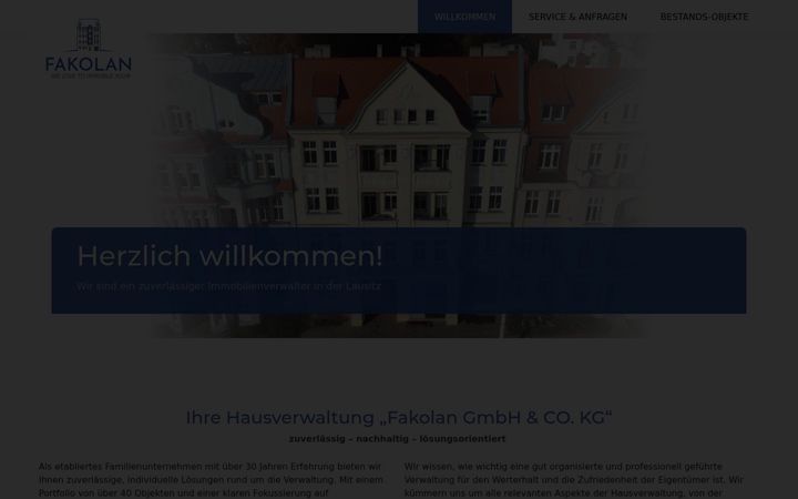 Screenshot of fakolan.de