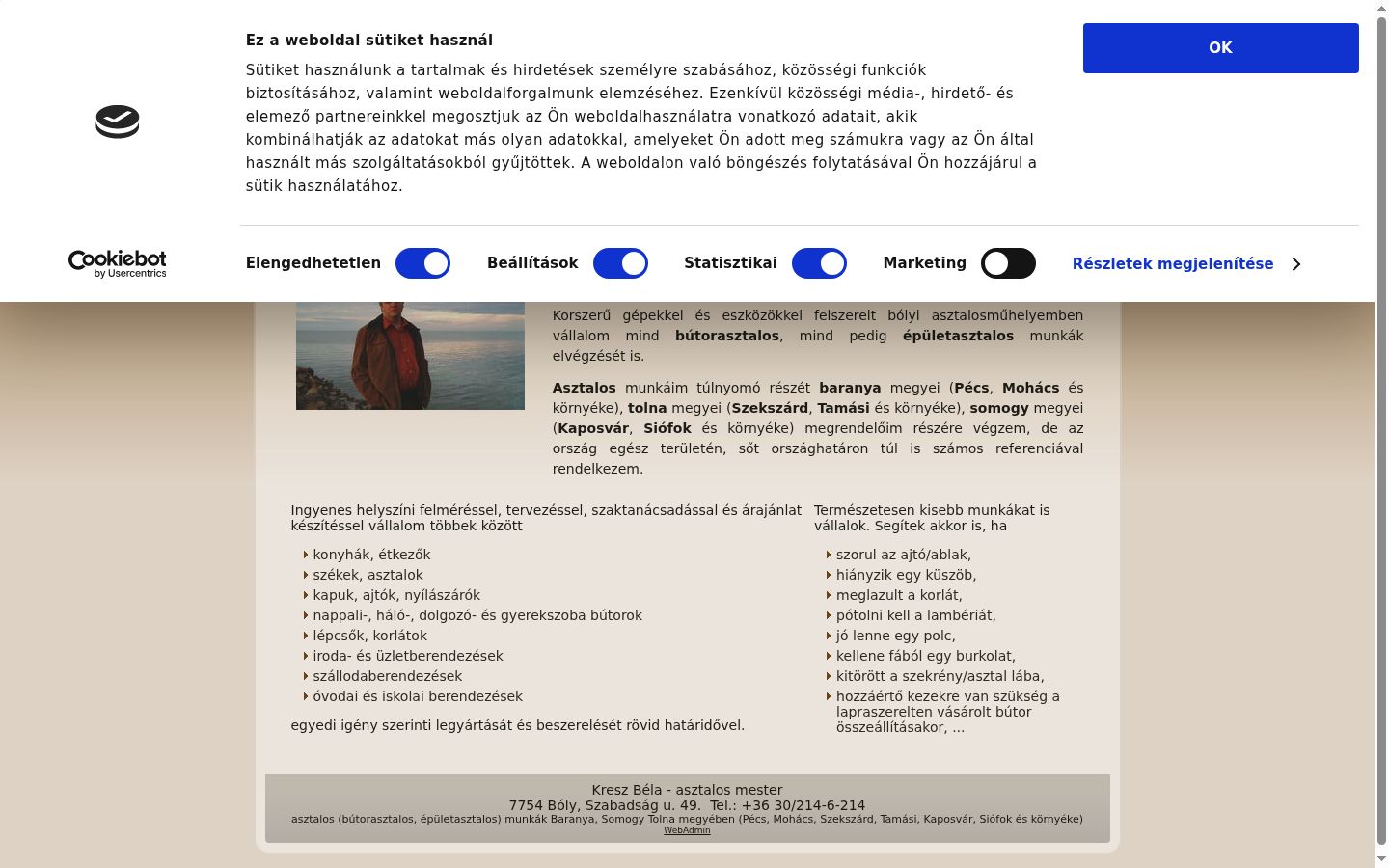 Screenshot van de toestemmingsbanner zoals getoond vóór enige interactie