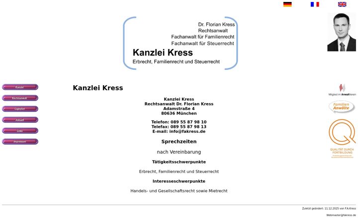 Screenshot of fakress.de