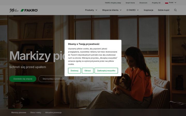 Screenshot of fakro.pl