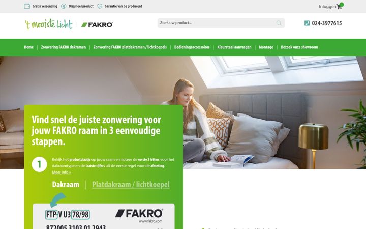 Screenshot of fakrozonwering.nl