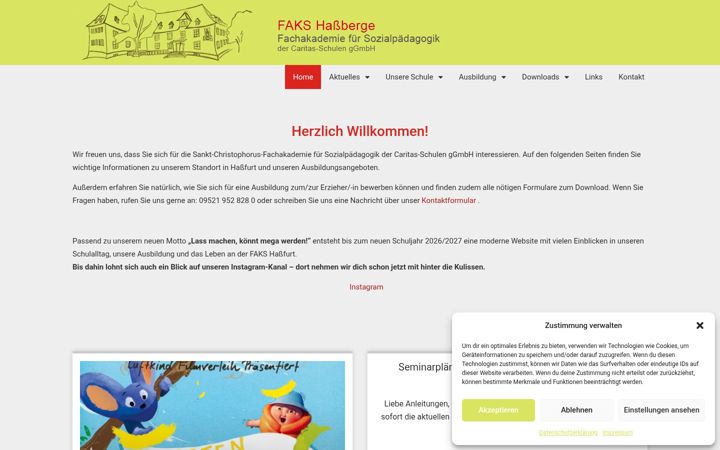 Screenshot von fakshassberge.de