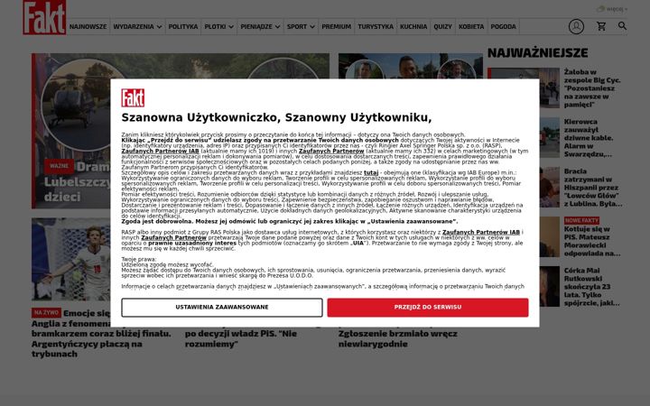 Screenshot of fakt.pl