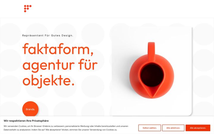 Screenshot von faktaform.de