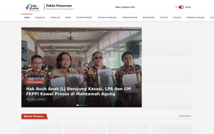 Screenshot of faktapasuruan.com
