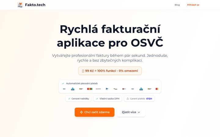 Screenshot of fakto.tech