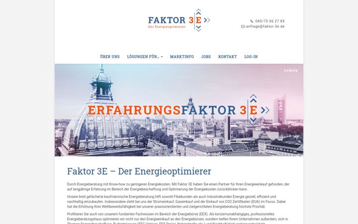 Screenshot of faktor-3e.de
