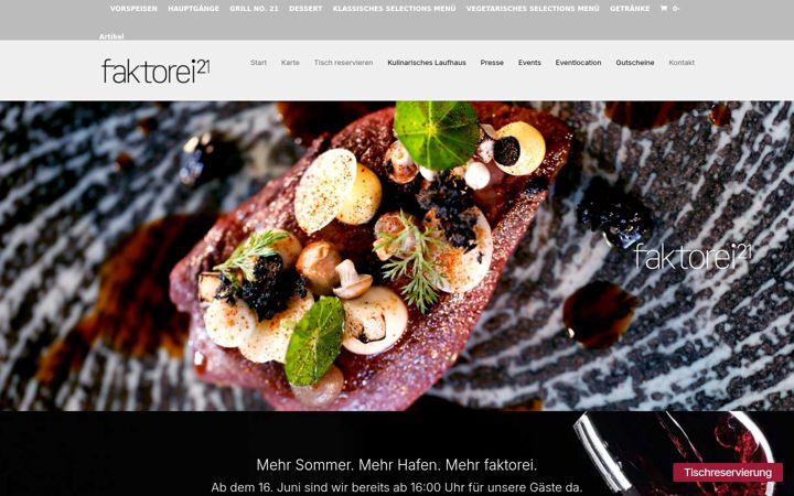 Screenshot von faktorei.de