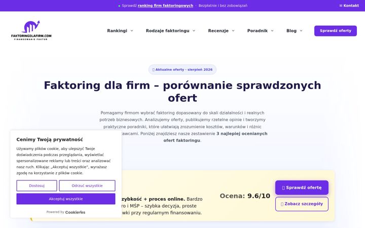 Screenshot of faktoringdlafirm.com