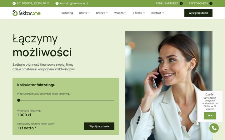 Screenshot of faktorone.pl