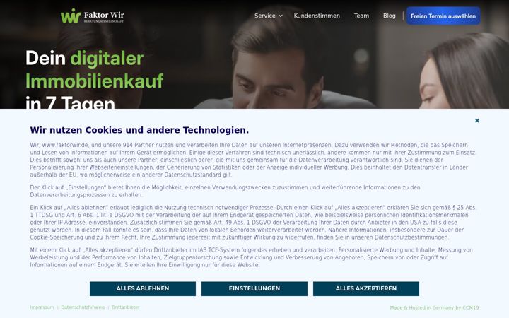 Screenshot of faktorwir.de