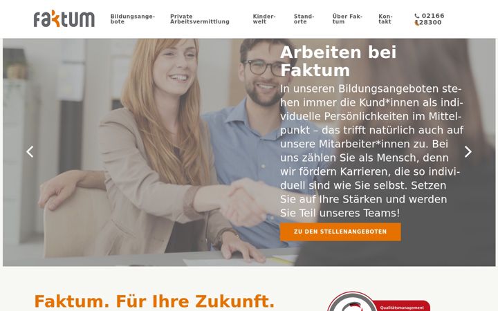 Screenshot von faktum-gmbh.de