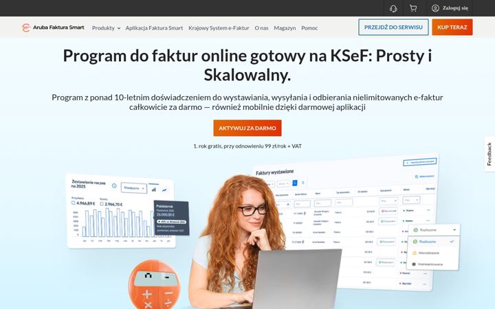 Screenshot of fakturasmart.pl