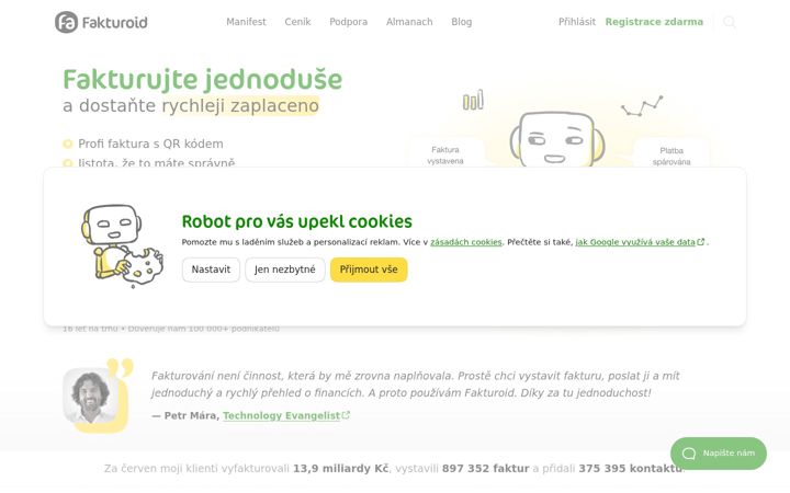 Screenshot of fakturoid.cz