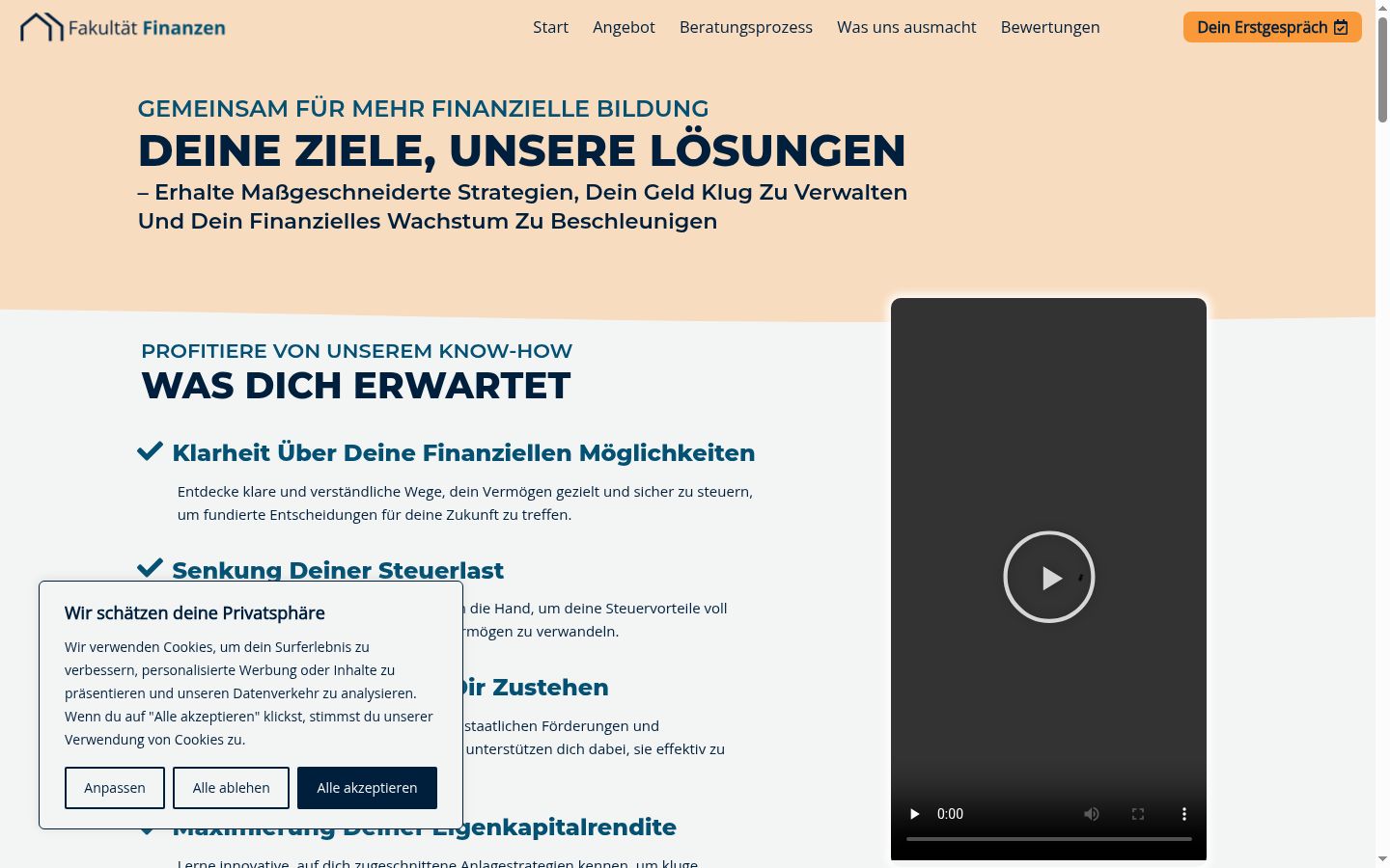 Screenshot tal-banner tal-kunsens muri qabel kwalunkwe interazzjoni