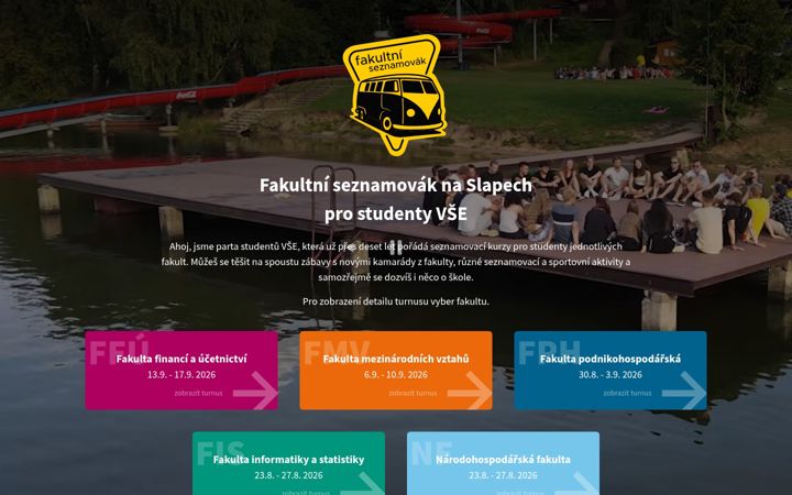 Screenshot of fakultniseznamovak.cz