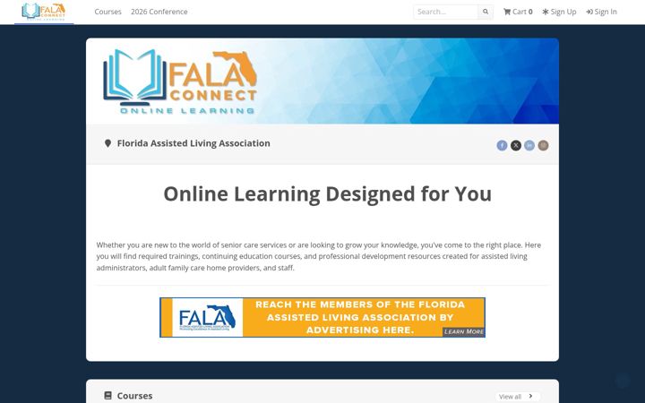 Screenshot of falaconnect.org