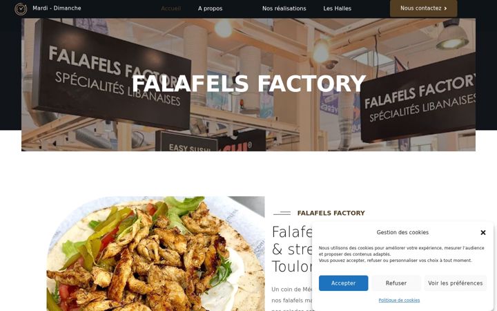 Screenshot of falafelsfactory.fr