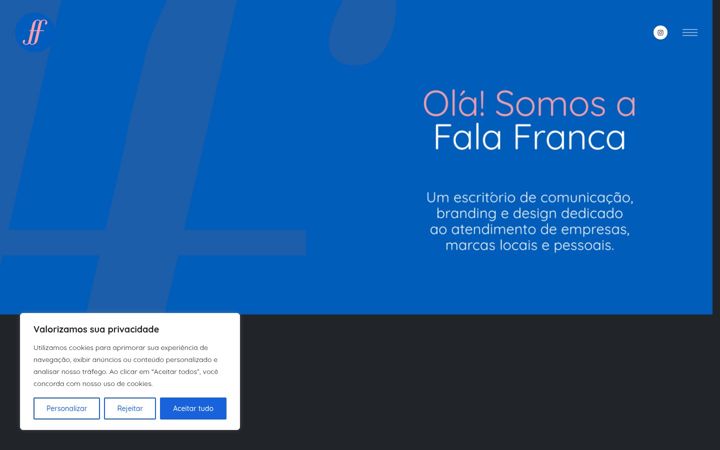 Screenshot of falafranca.com.br