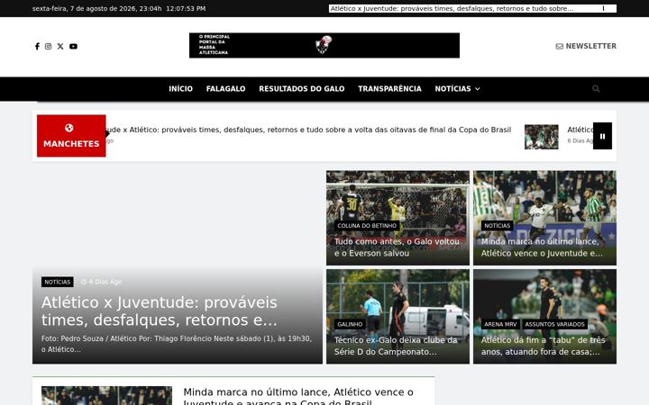 Snímek obrazovky falagalo.com.br