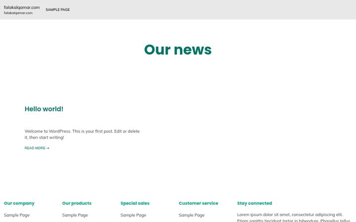 Screenshot of falakalqamar.com