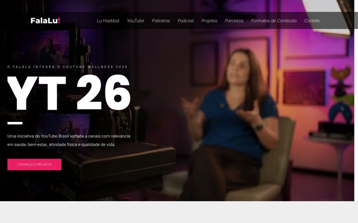 Screenshot of falalu.com.br
