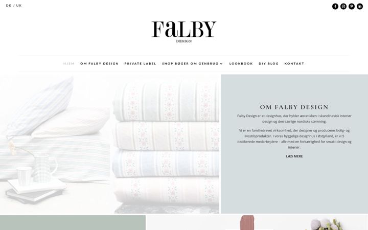 Screenshot of falbydesign.dk