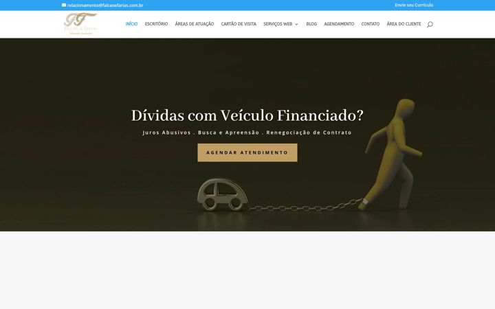 Ekrānuzņēmums no falcaoefarias.com.br