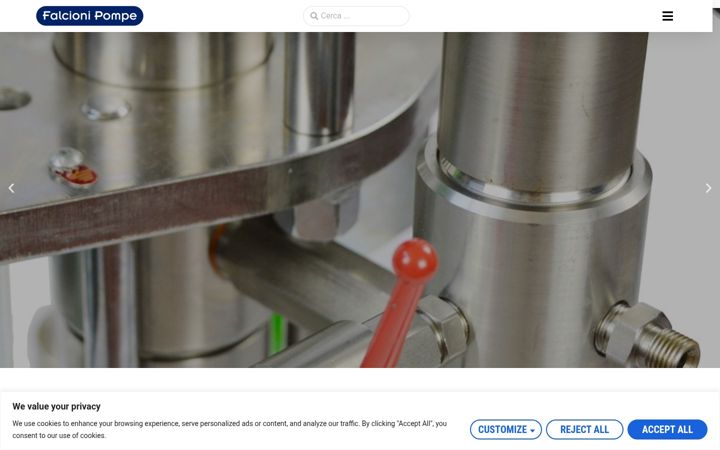 Screenshot of falcionipompe.com