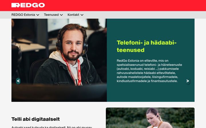 Screenshot of falck.ee