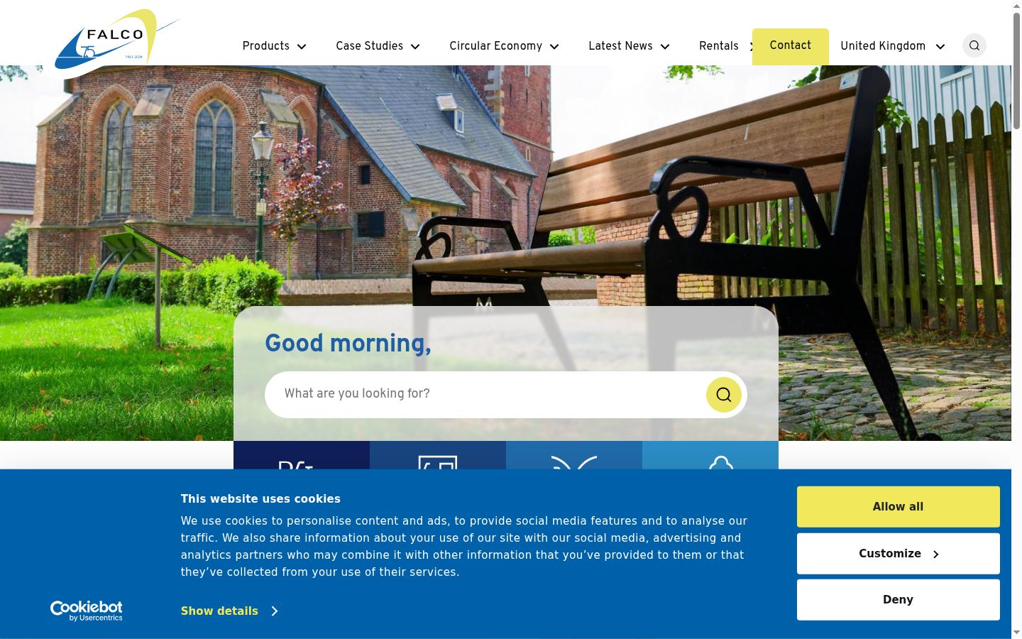 Screenshot des Einwilligungsbanners vor jeglicher Interaktion
