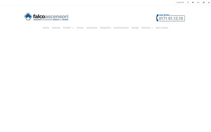Screenshot von falcoascensori.it