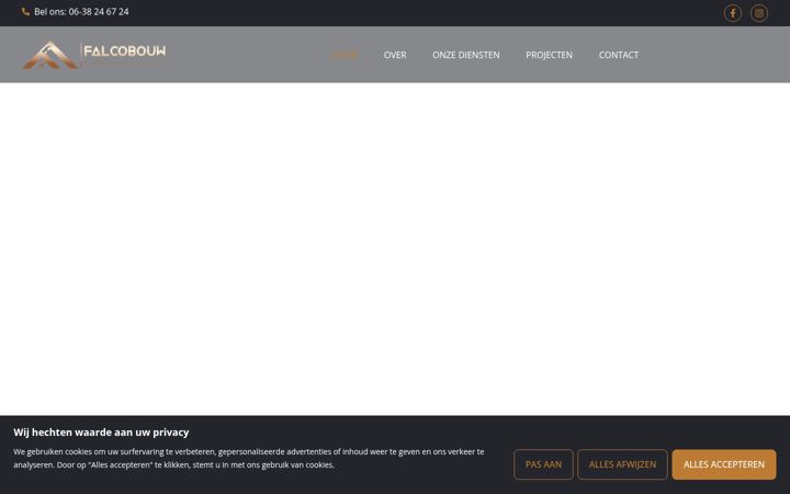 Screenshot of falcobouw.nl