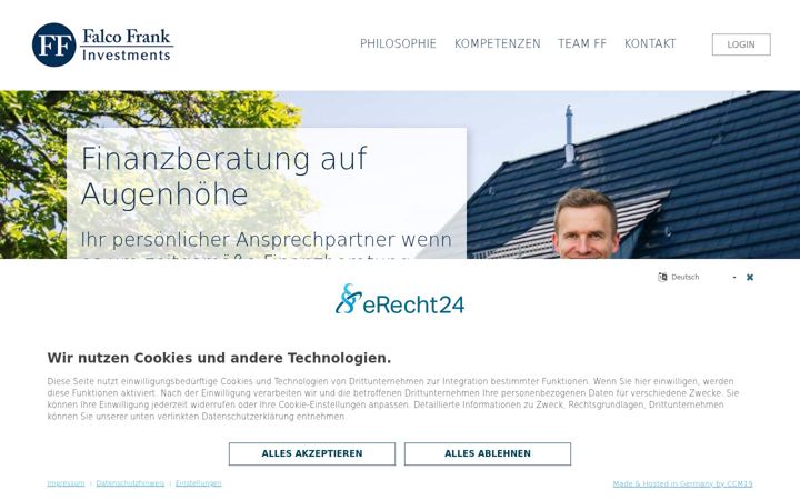 Screenshot von falcofrank-investments.de