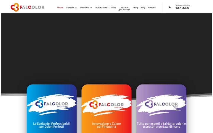 Snímek obrazovky falcolor.it