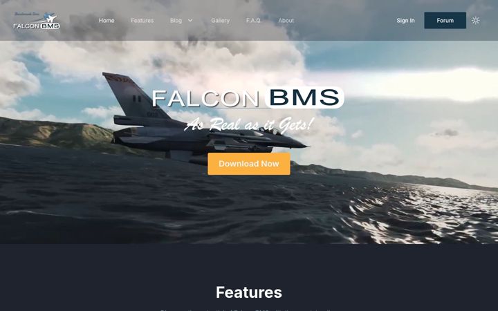 Snímek obrazovky falcon-bms.com