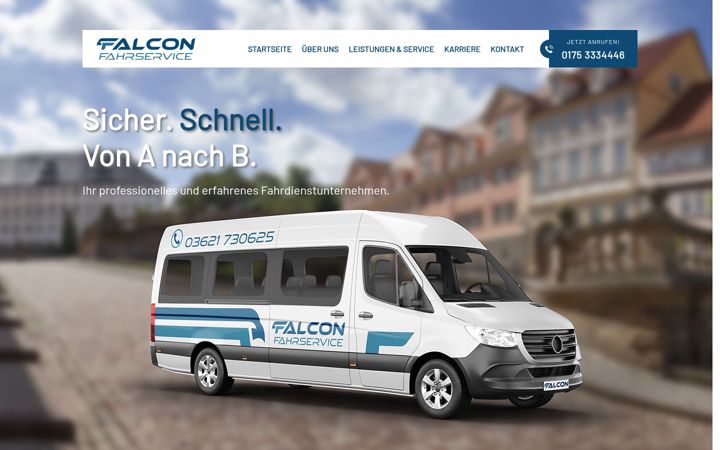 Screenshot of falcon-fahrservice.com
