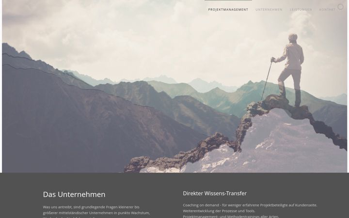 Screenshot von falcon-projects.de