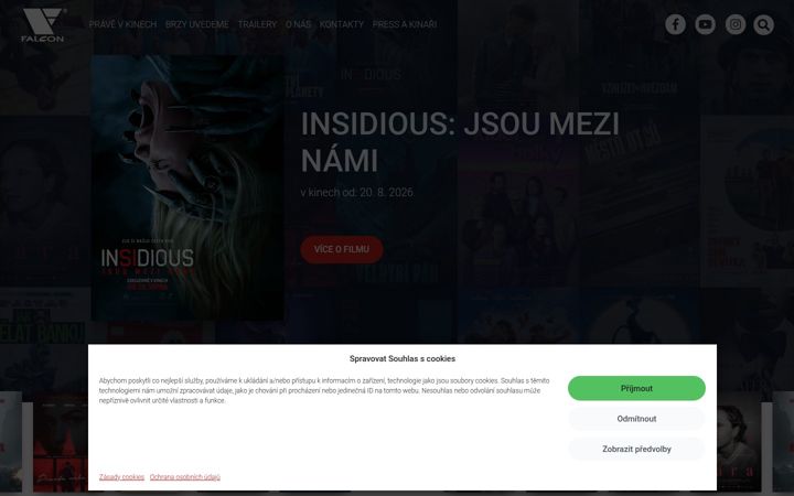 Screenshot of falcon.cz