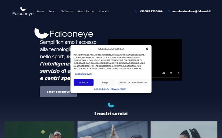 Snímek obrazovky falconai.it